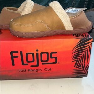 Brand new Flojos unisex Tan Slip-On Loafers
